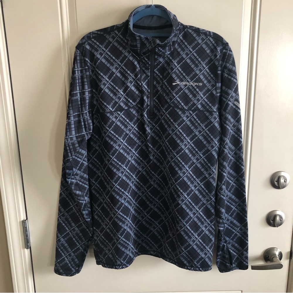 Brooks Men's 1/4 Zip Pullover Running Jacket Size M Medium